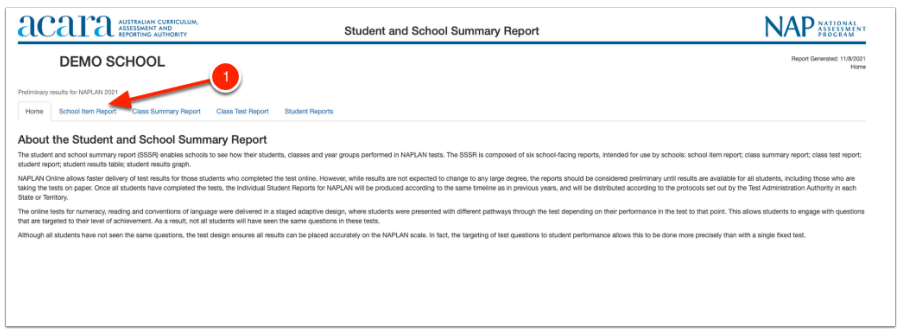 School report