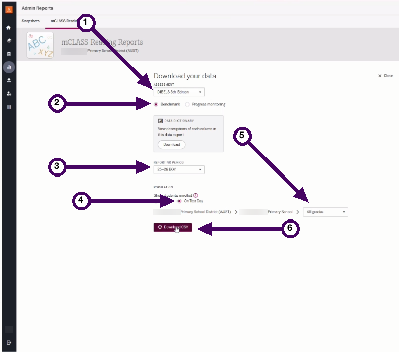 Select Export options and Export